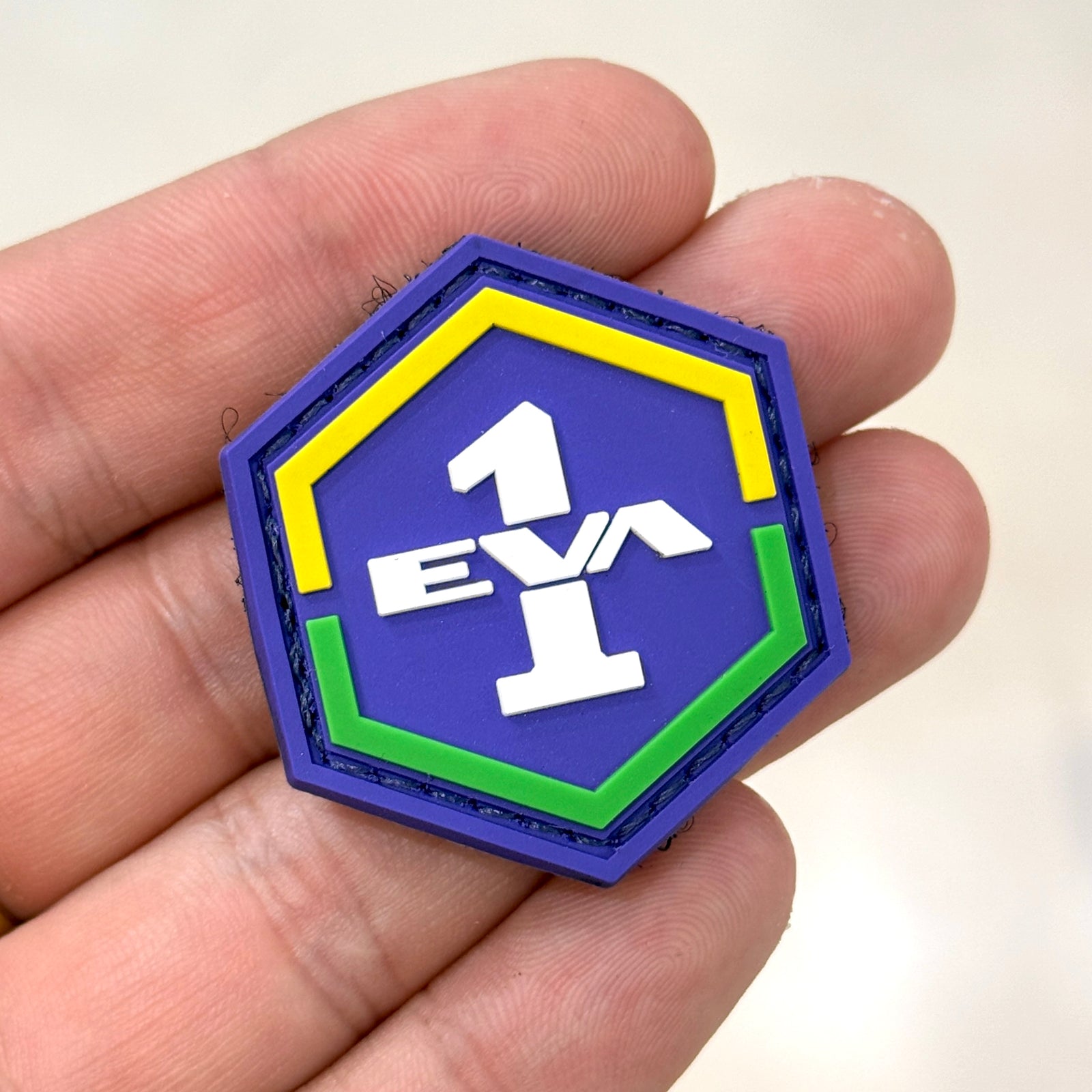 Detail of EVA-01 Evangelion PVC patch 4×4 cm – Akira Gallery