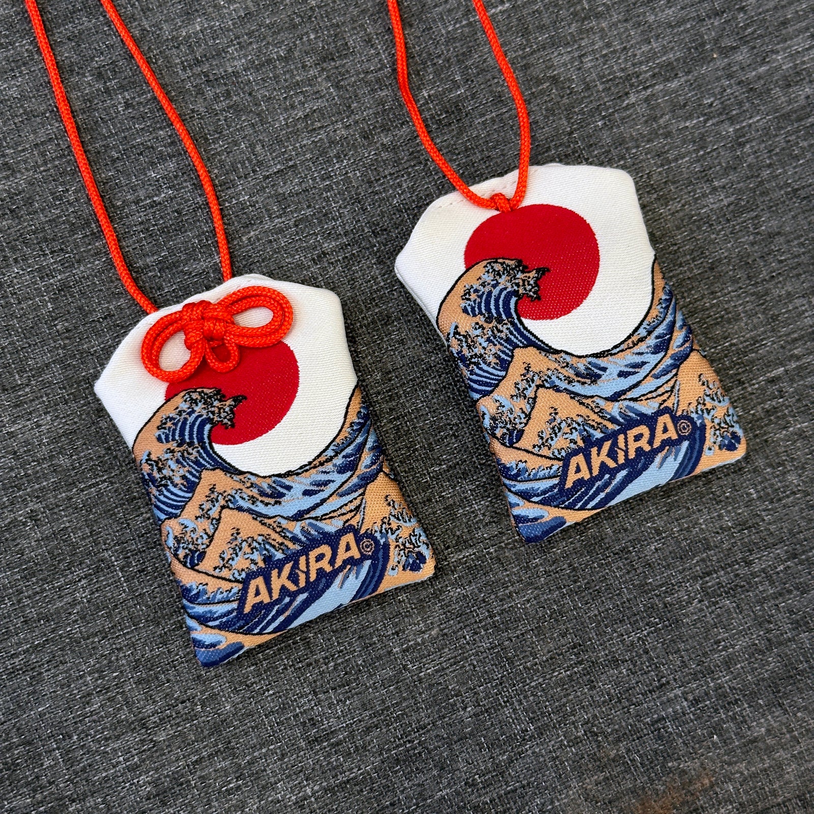 Great Wave omamori inspired by Japanese art