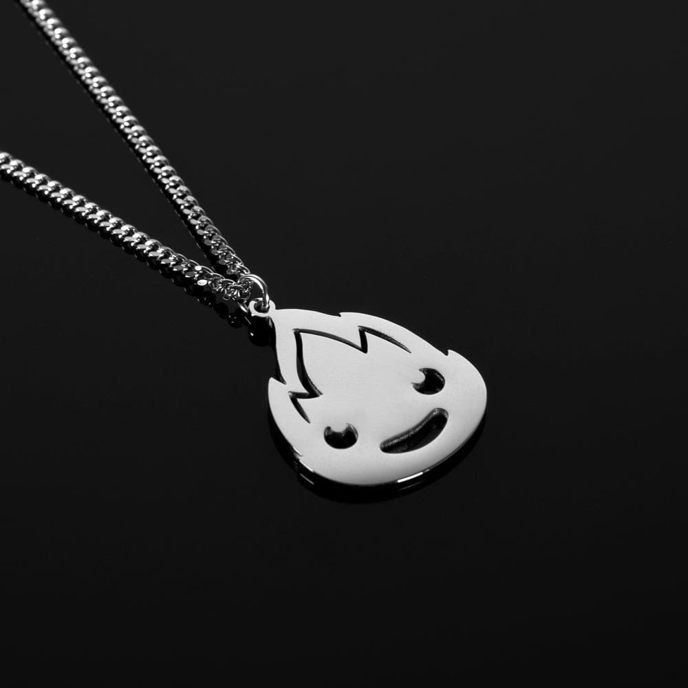 studio ghibli calcifer howls moving castle anime manga cute kawaii girl fire smile necklace jewels jewelry