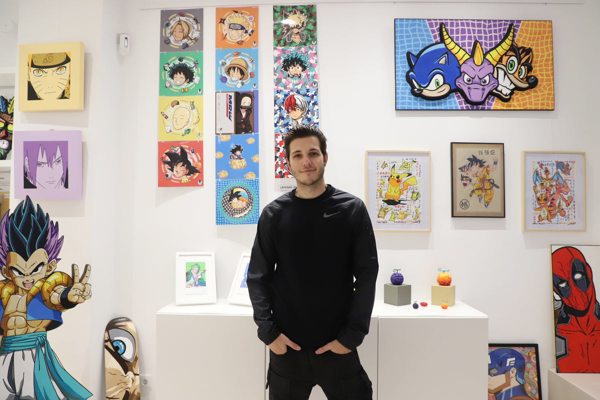 Founder of Akira Gallery inside the original physical store