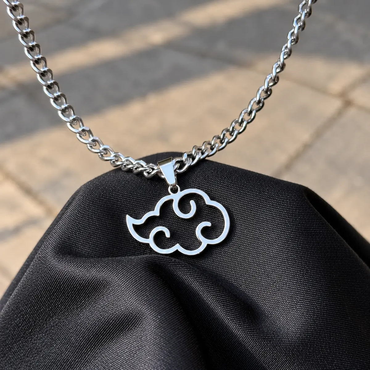 Akatsuki Stainless Steel Necklacefrom anime Naruto