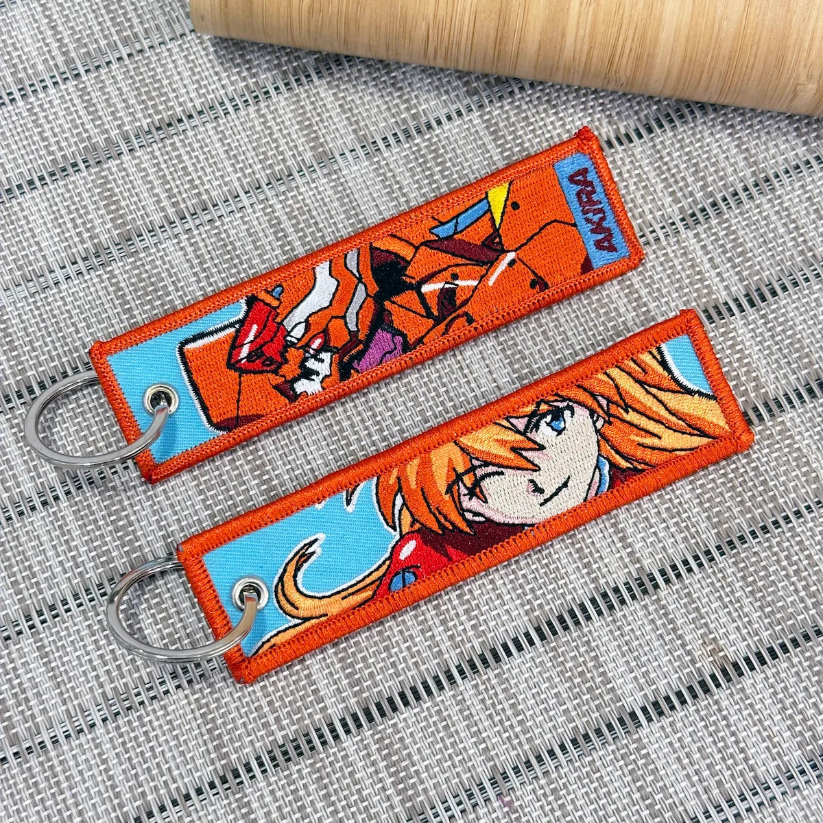 Asuka & Eva 02 Embroidered Keychain from Evangelion - Akira Gallery