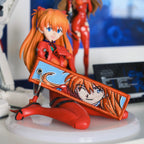 Detail of Asuka Langley Soryu embroidered keychain – soft fabric anime keychain – Akira Gallery
