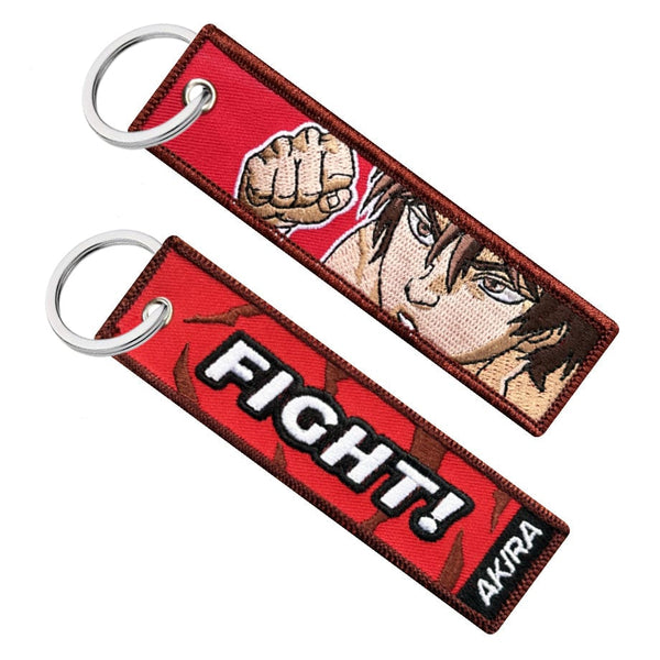 baki hanma fight anime manga keychain keytag jet tag key