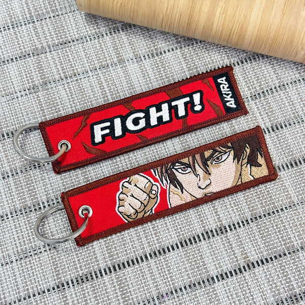 Baki Hanma embroidered anime keychain inspired by Baki – Akira Gallery
