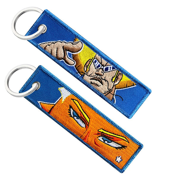 anime manga keytag keychain jet tag key bobobo don patch