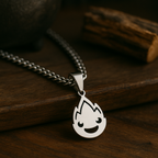 Calcifer necklace inspired by iconic anime character
