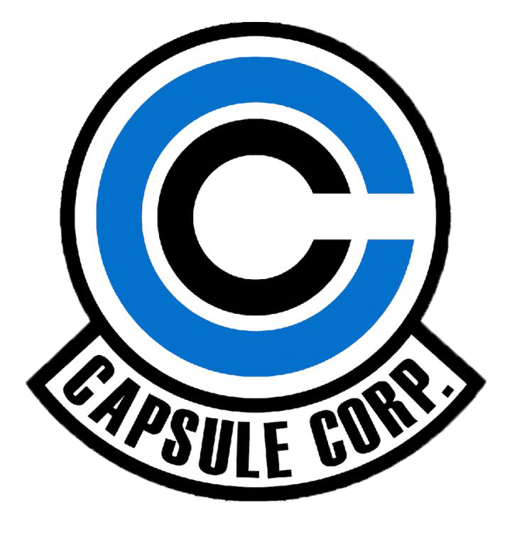 Capsule Corp Vinyl Sticker from anime Dragon Ball