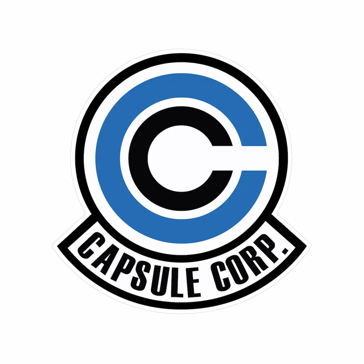 10 x 10 cm Capsule Corp Vinyl Sticker from Dragon Ball
