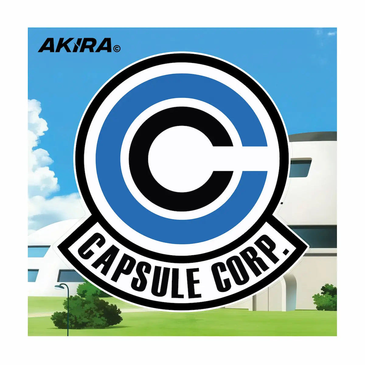 Capsule Corp Vinyl Sticker from anime Dragon Ball