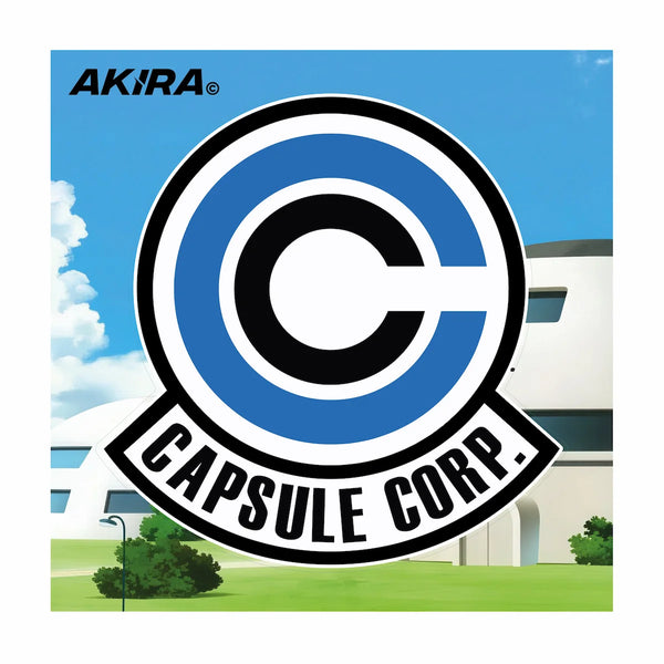 10 x 10 cm Capsule Corp Vinyl Sticker from Dragon Ball