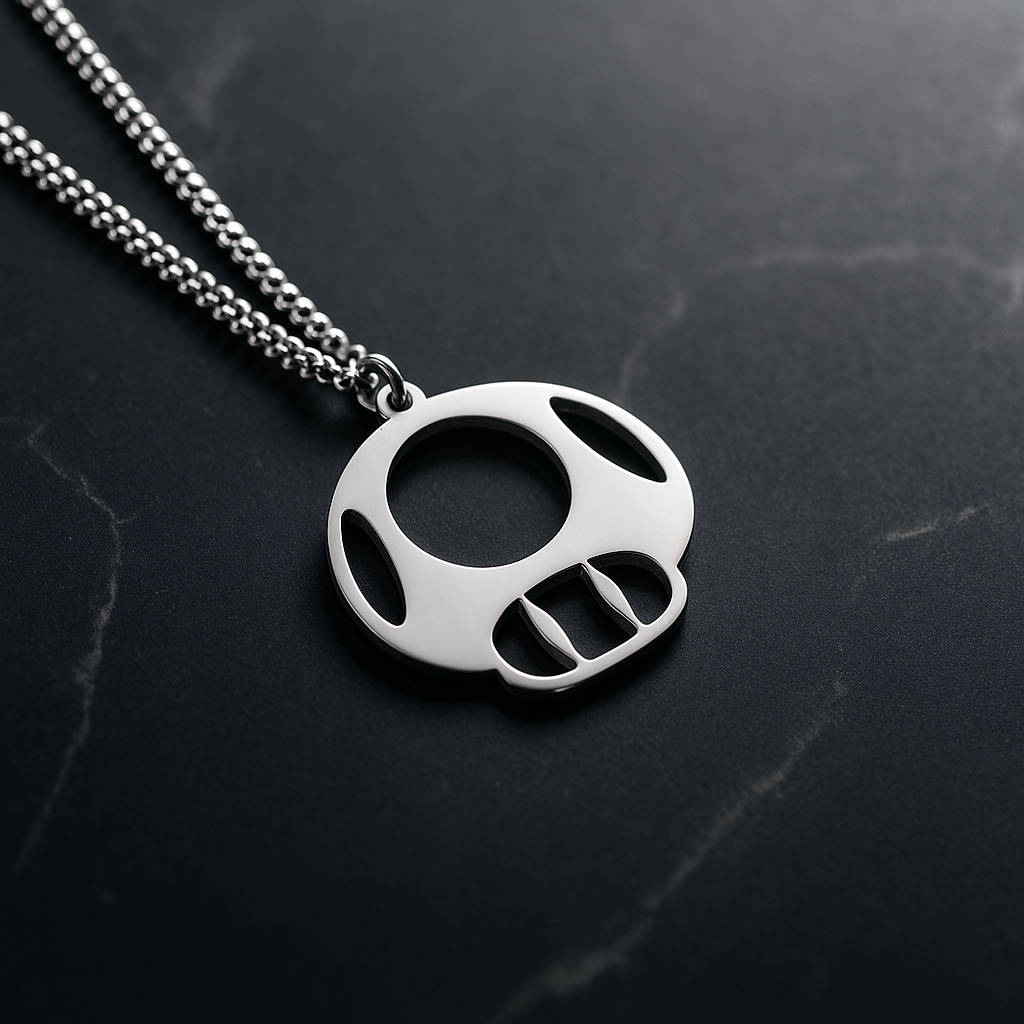 Champ necklace super mario bros nintendo jewels gift videogame