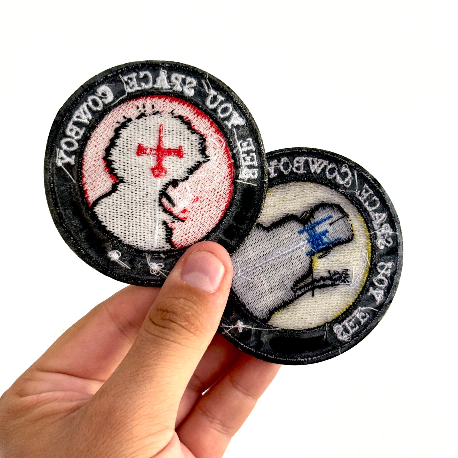 Faye Valentine and Spike Spiegel Embroidered Patches Pack