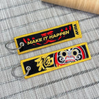 Daruma embroidered keychain inspired by the traditional Japanese doll – Akira Gallery
