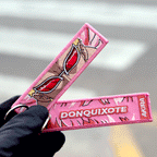 Detail of Donquixote Doflamingo embroidered keychain – soft fabric anime keychain – Akira Gallery
