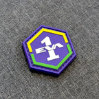 Display view of EVA-01 PVC patch with velcro backing – Akira Gallery
