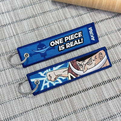 Edward Newgate Embroidered Keychain from One Piece