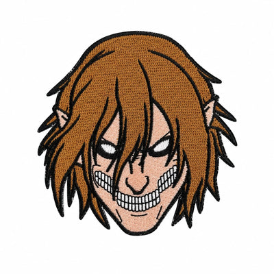 Eren titan embroidered anime patch from attack on titan