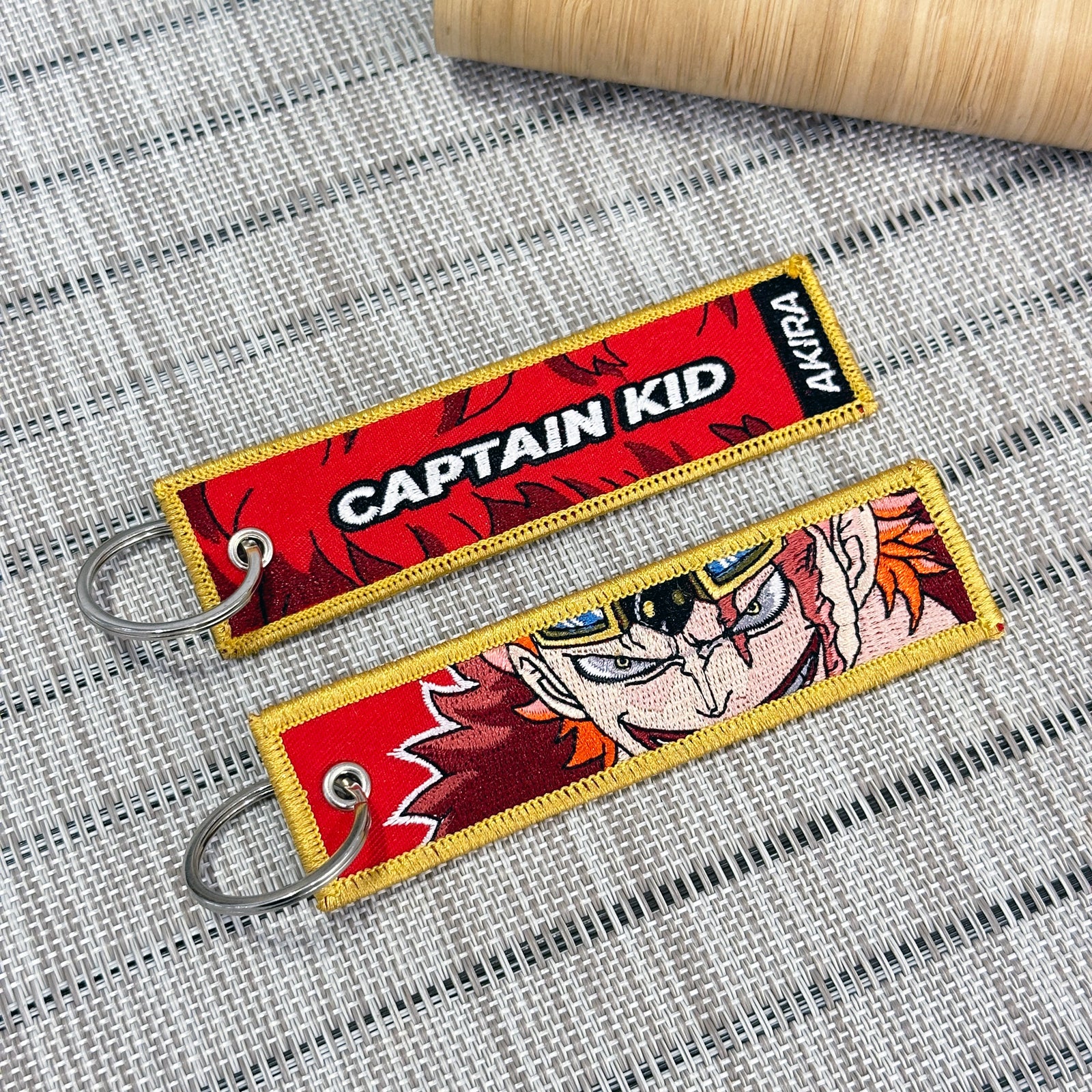 Eustass Kid embroidered anime keychain inspired by One Piece – Akira Gallery
