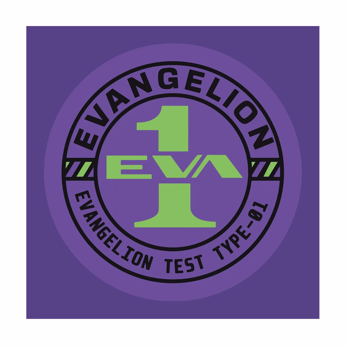10 x 10 cm Die Cut Eva 01 Vinyl Sticker from Evangelion