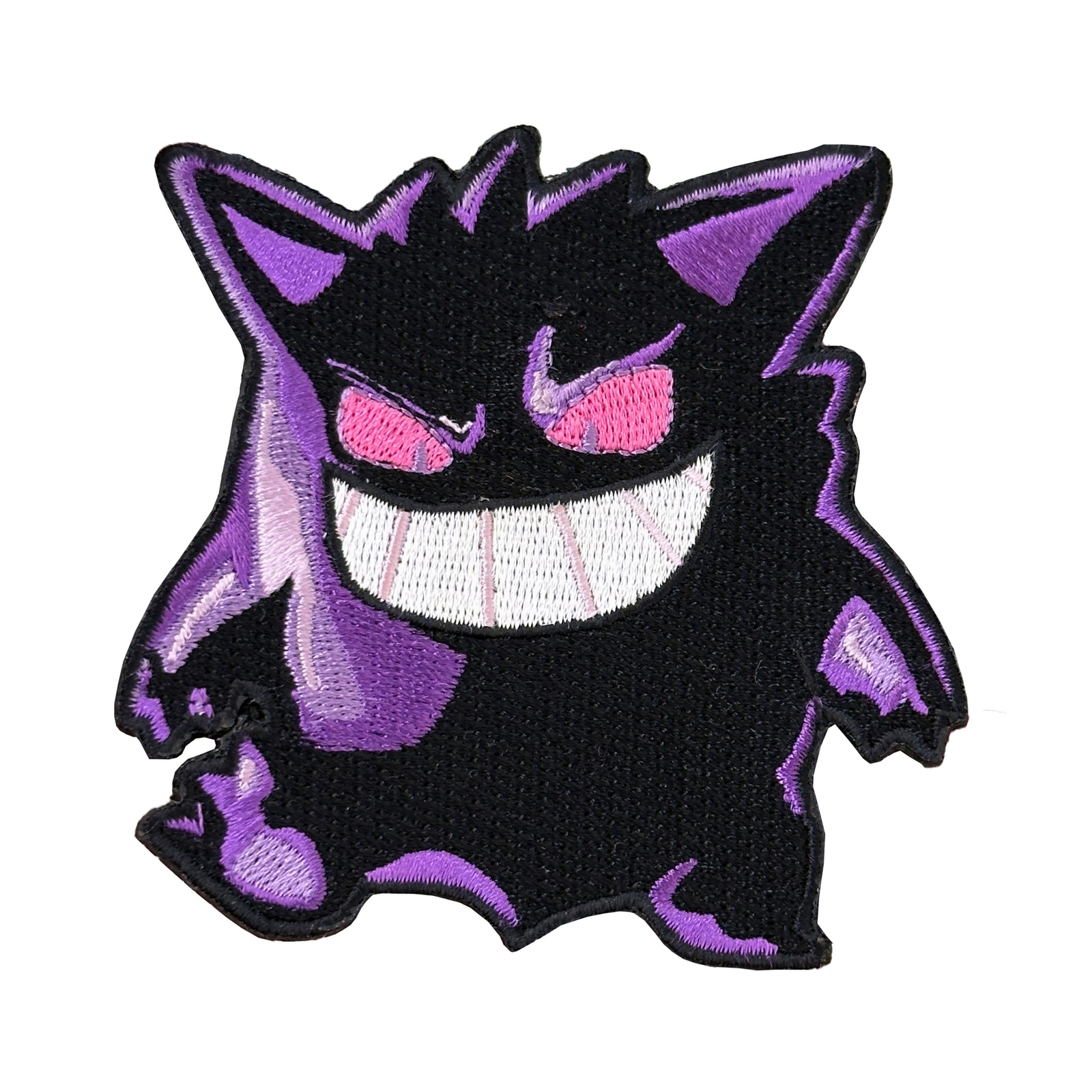 Gengar embroidered anime patch inspired by Pokémon with velcro backing – Akira Gallery
