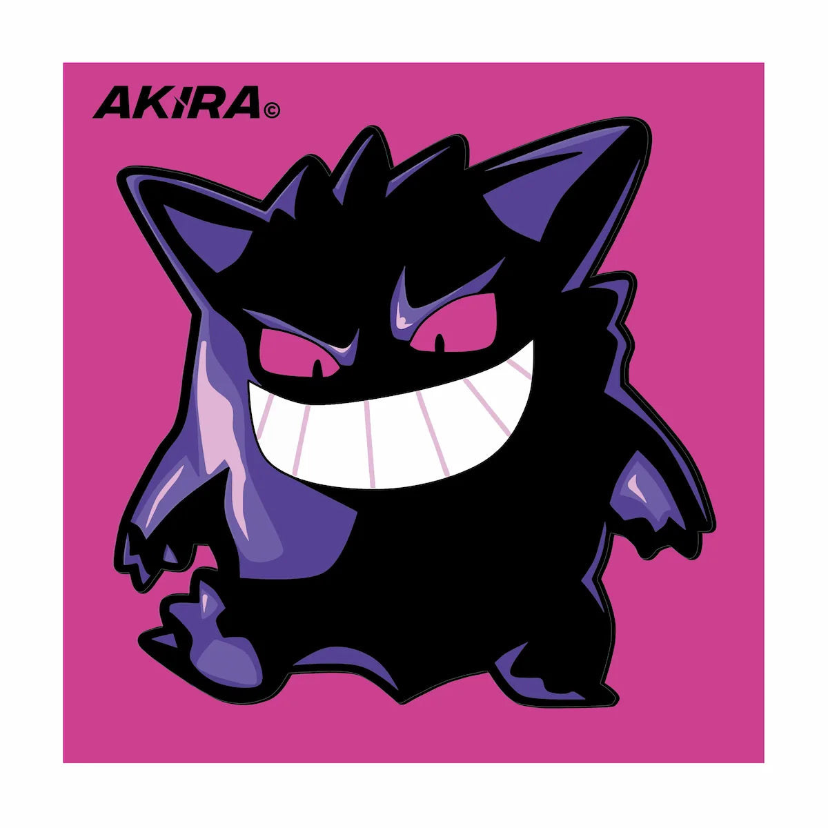 10 x 10 cm Gengar Vinyl Sticker from anime  Pokemon