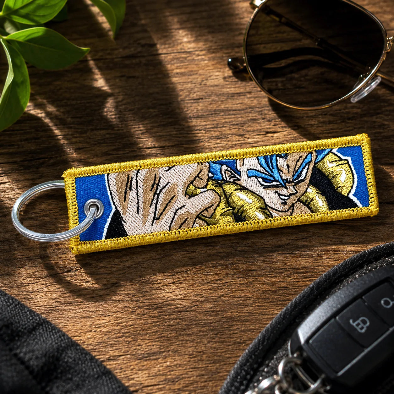 Gogeta And Broly Embroidered Keychain from Anime Dragon Ball