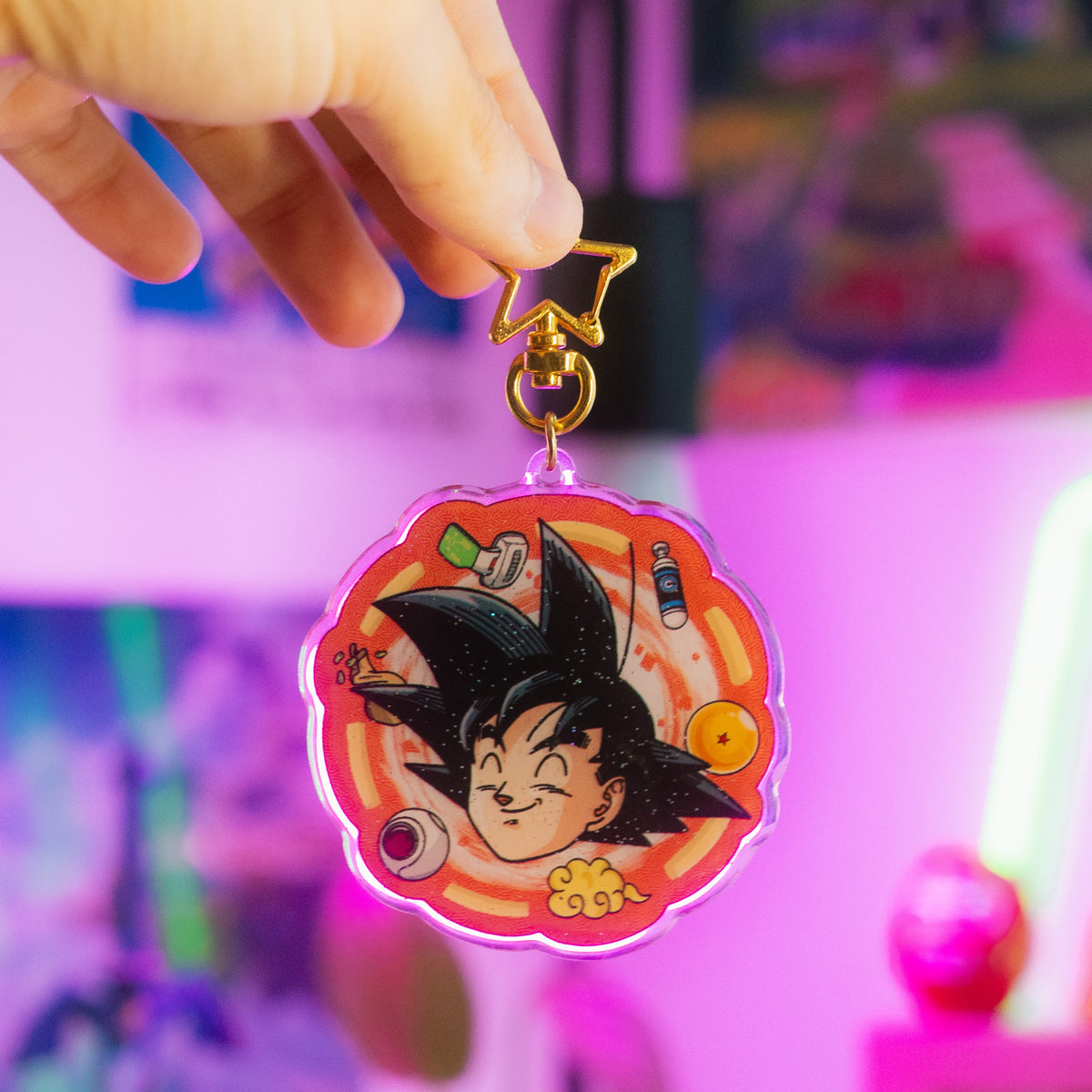 Goku Acrylic Charm inspired by Dragonball Anime