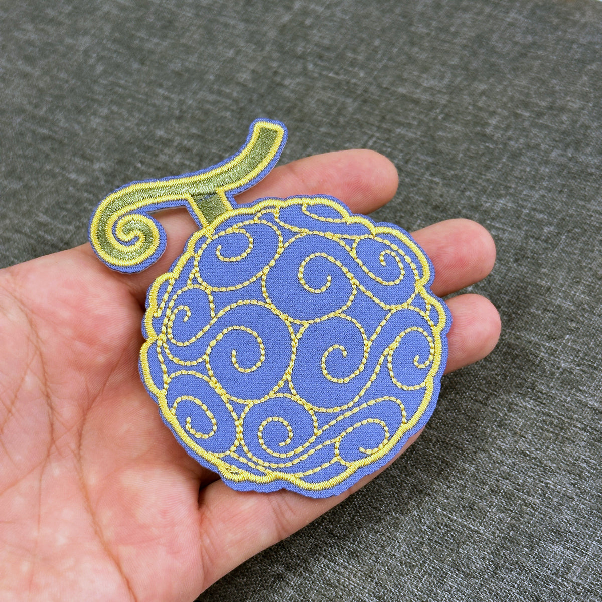 Detail of Gomu Gomu No Mi Iron On Patch from One Piece - Akira Gallery