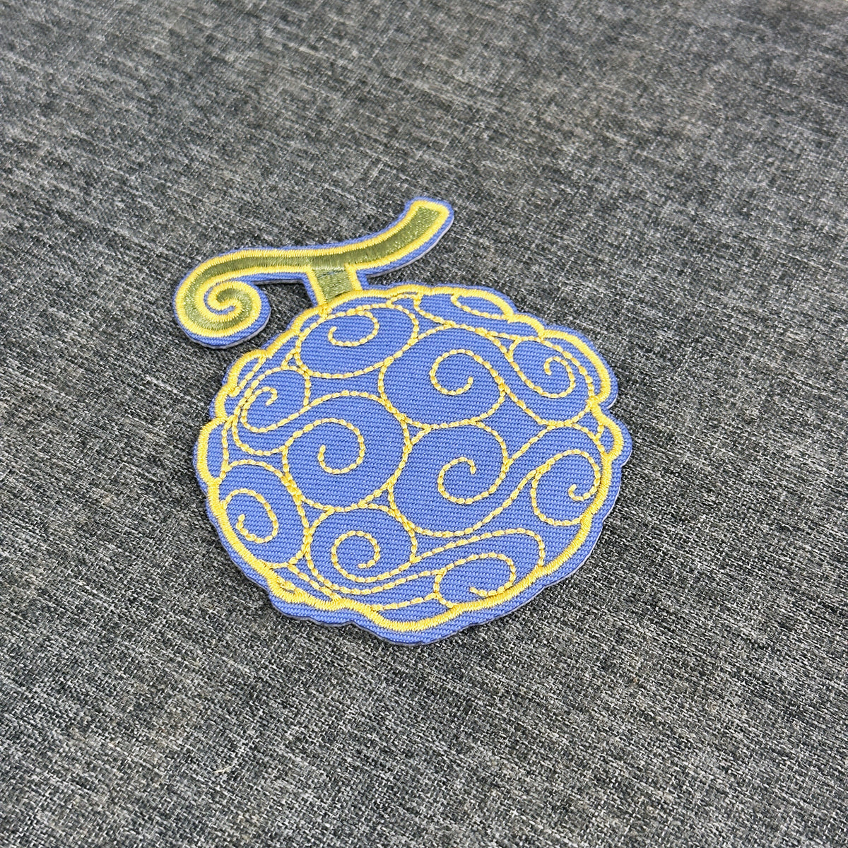 One Piece Gomu Gomu no Mi embroidered iron on patch, Devil Fruit anime accessory