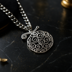 Gomu Gomu Devil Fruit necklace inspired by One Piece anime
