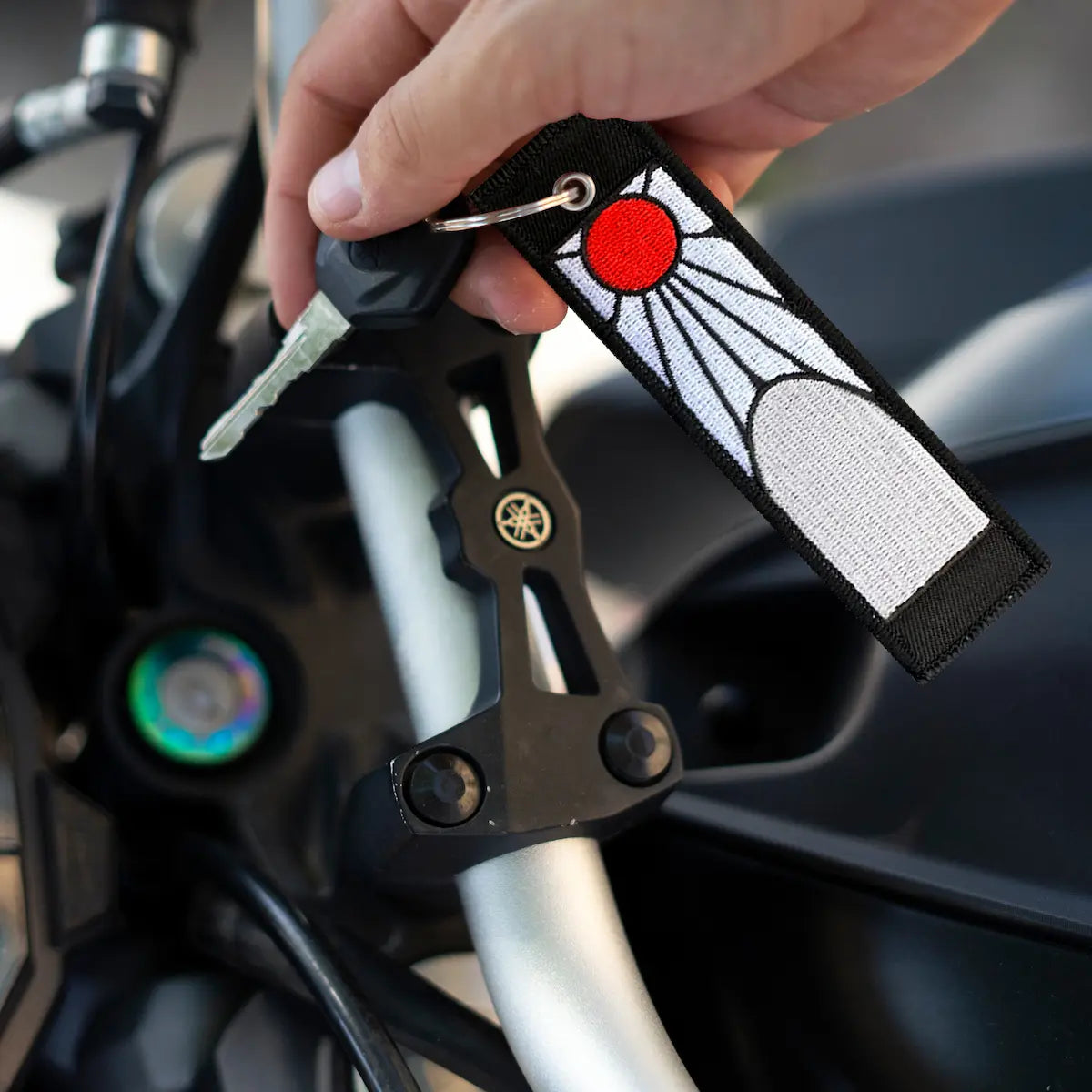 Hanafuda Earrings Keychain from Anime Demon Slayer