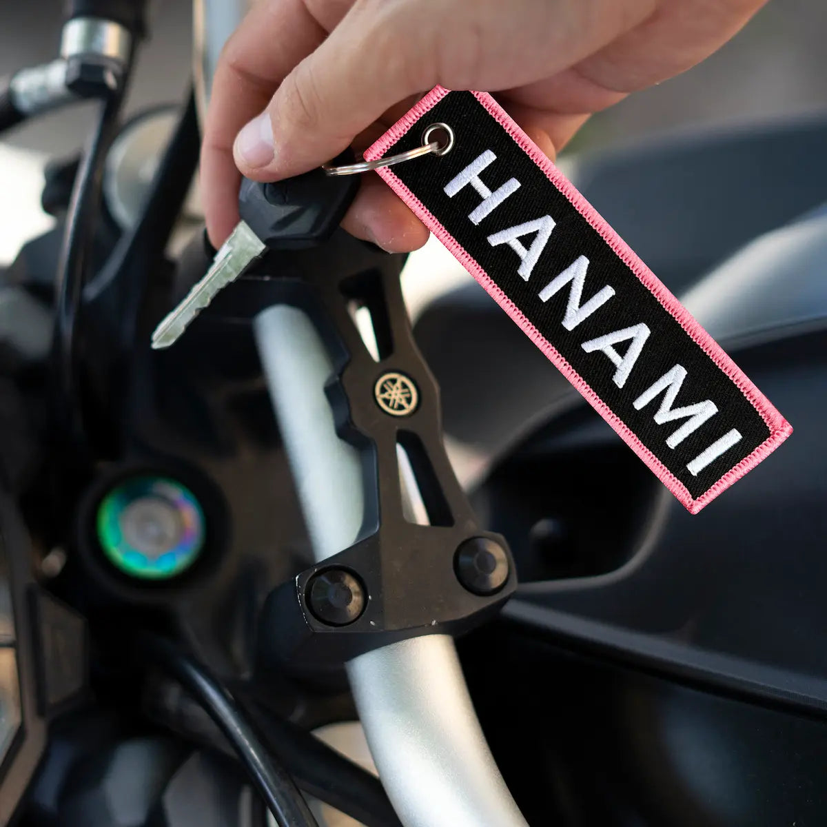 Hanami Embroidered Keychain