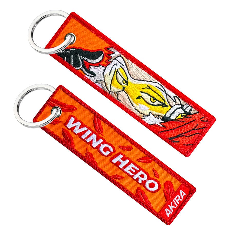 hawks wing my hero academia boku no hero anime manga keytag keychain jet tag key