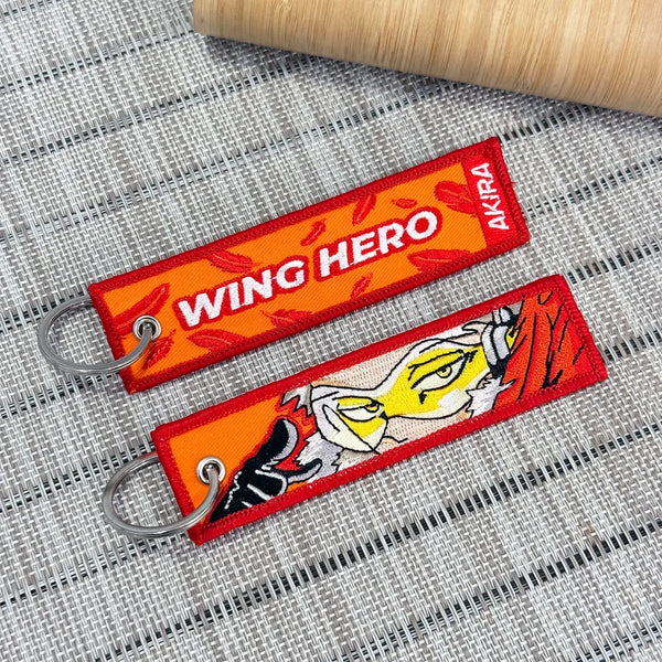 Hawks Embroidered Keychain from My Hero Academia - Akira Gallery