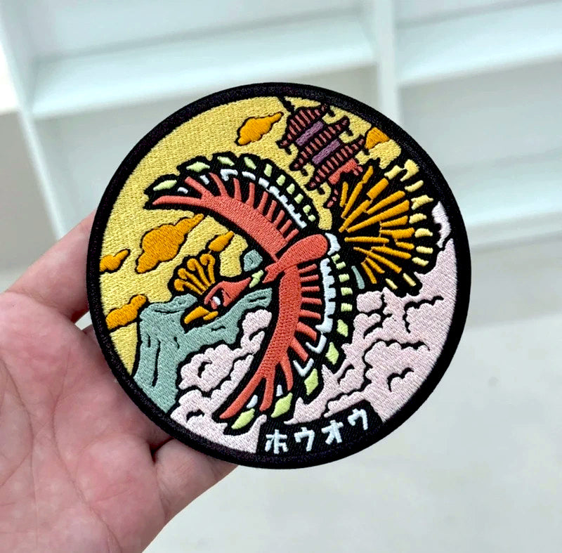 Ho Oh Embroidered Patch from Pokemon Anime Series