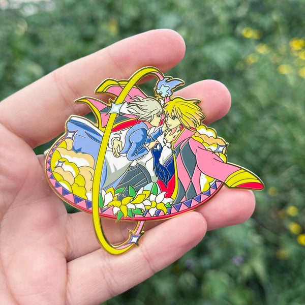Howl and Sophie Enamel Pin from Howls Moving Castle Studio Ghibli Anime Movie