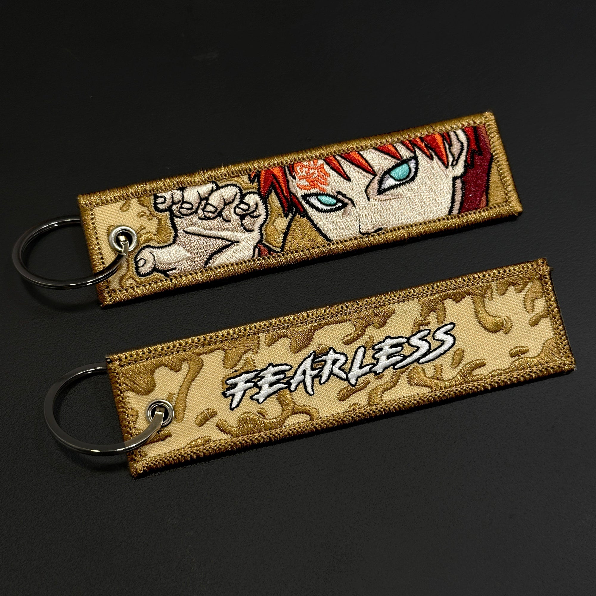 gaara naruto anime manga keychain keytag jettag