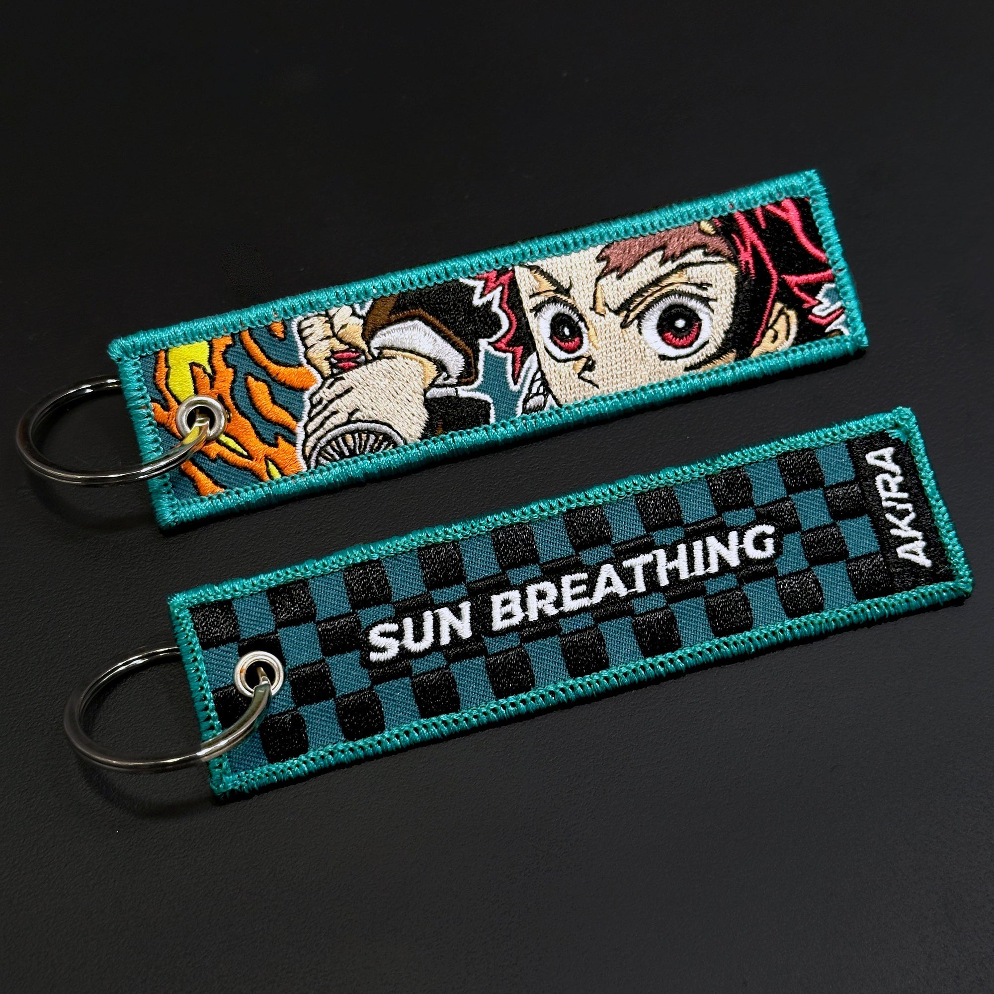 tanjiro kamado demon slayer kimetsu no yaiba anime manga keychain keytag jettag