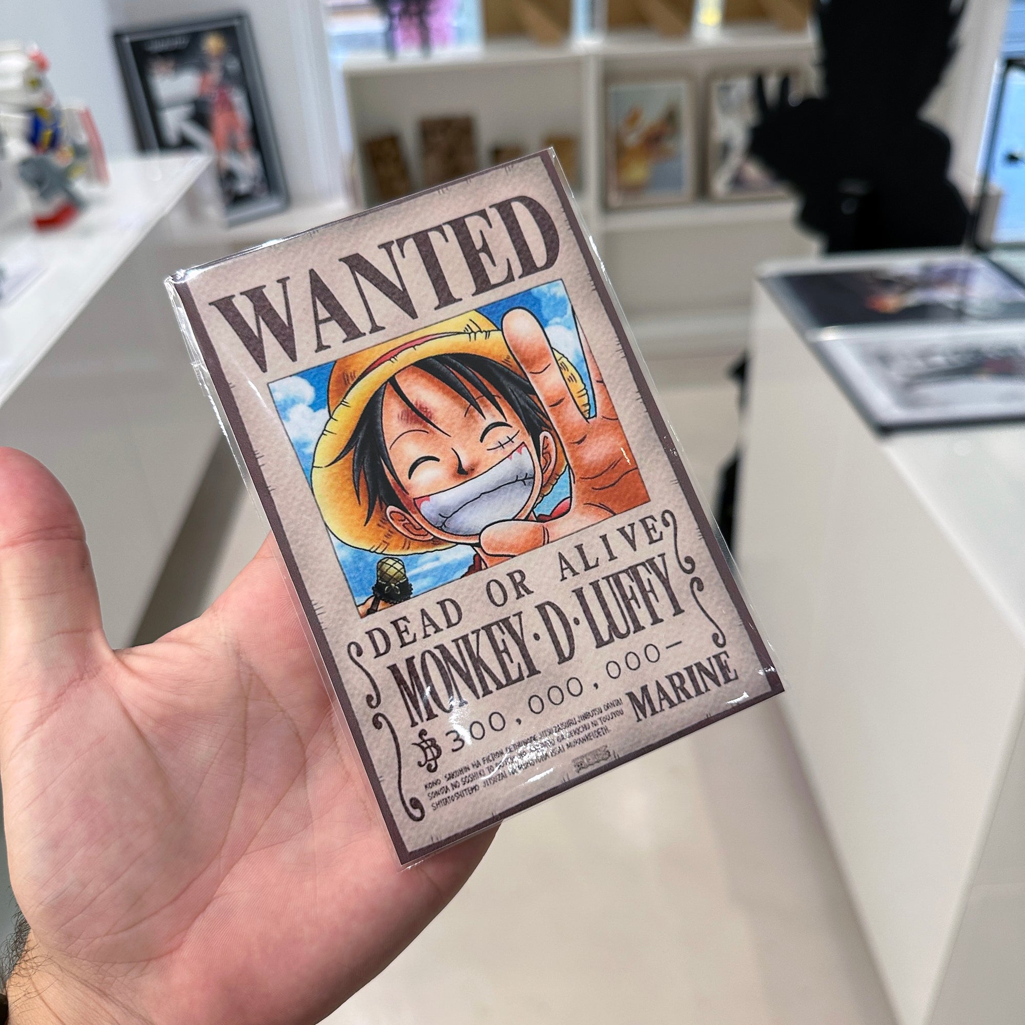 Wanted Luffy Sticker