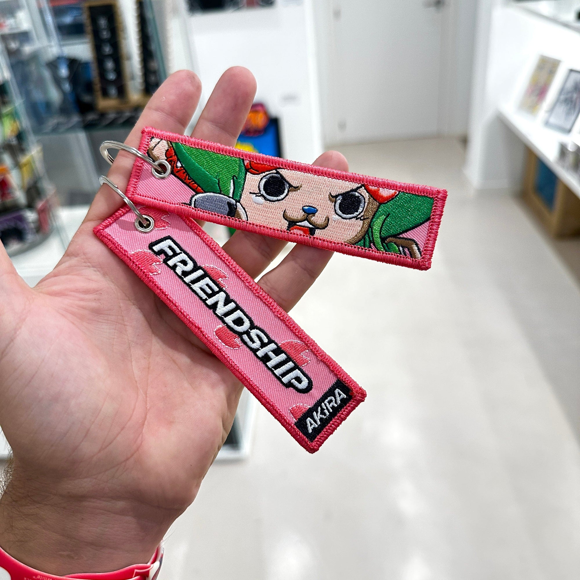 tony chopper one piece keychain anime manga jet tag keytag otaku kawaii 