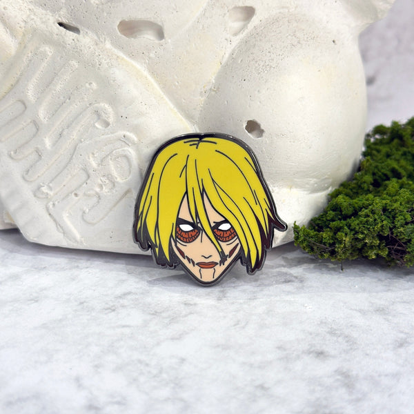 Female Titan Enamel Pin