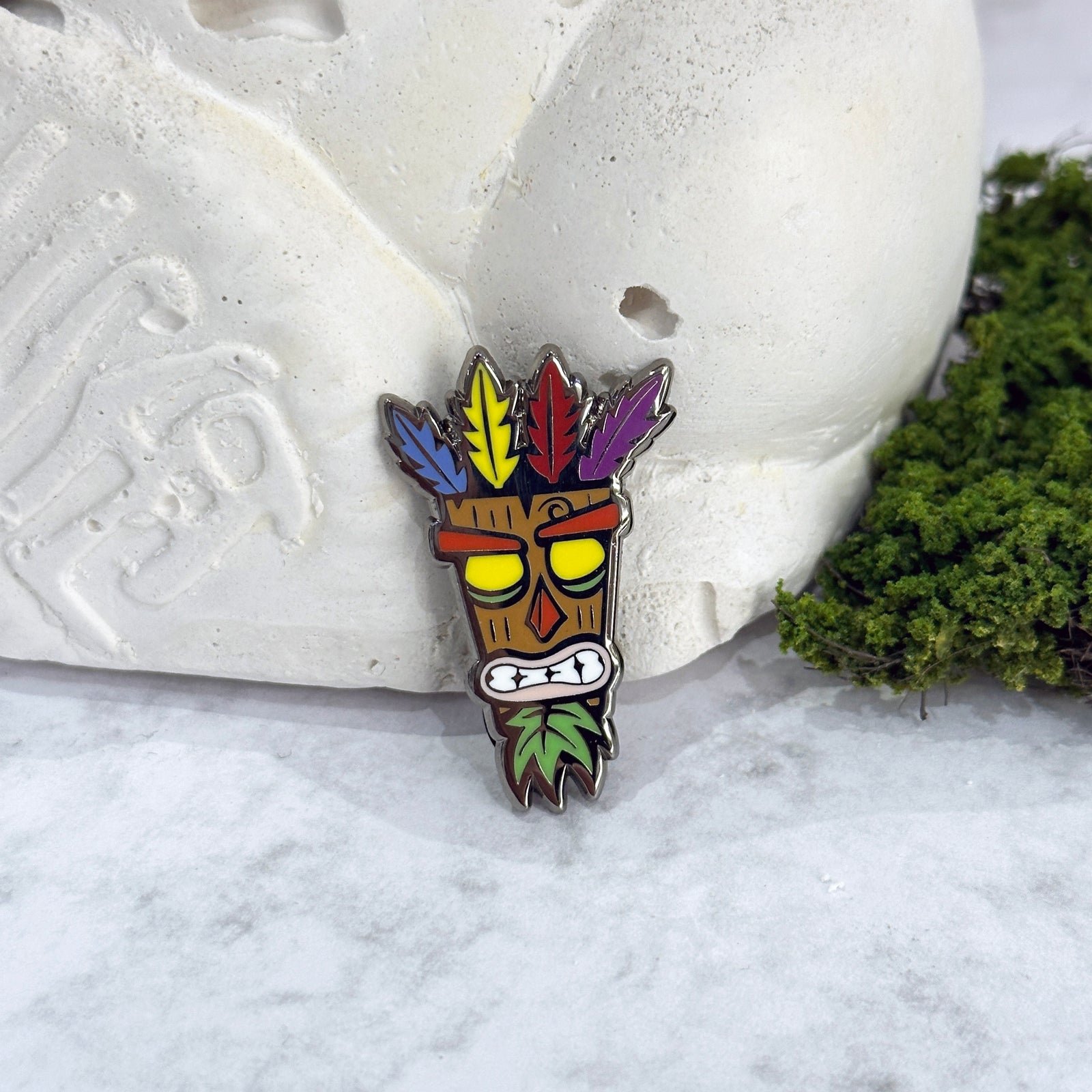 Aku Aku Enamel Pin