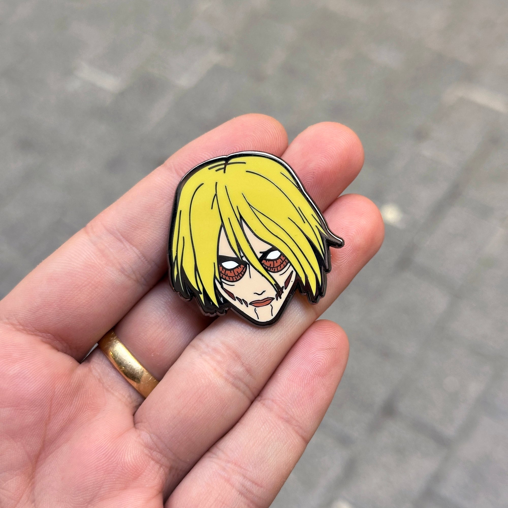 Female Titan Enamel Pin