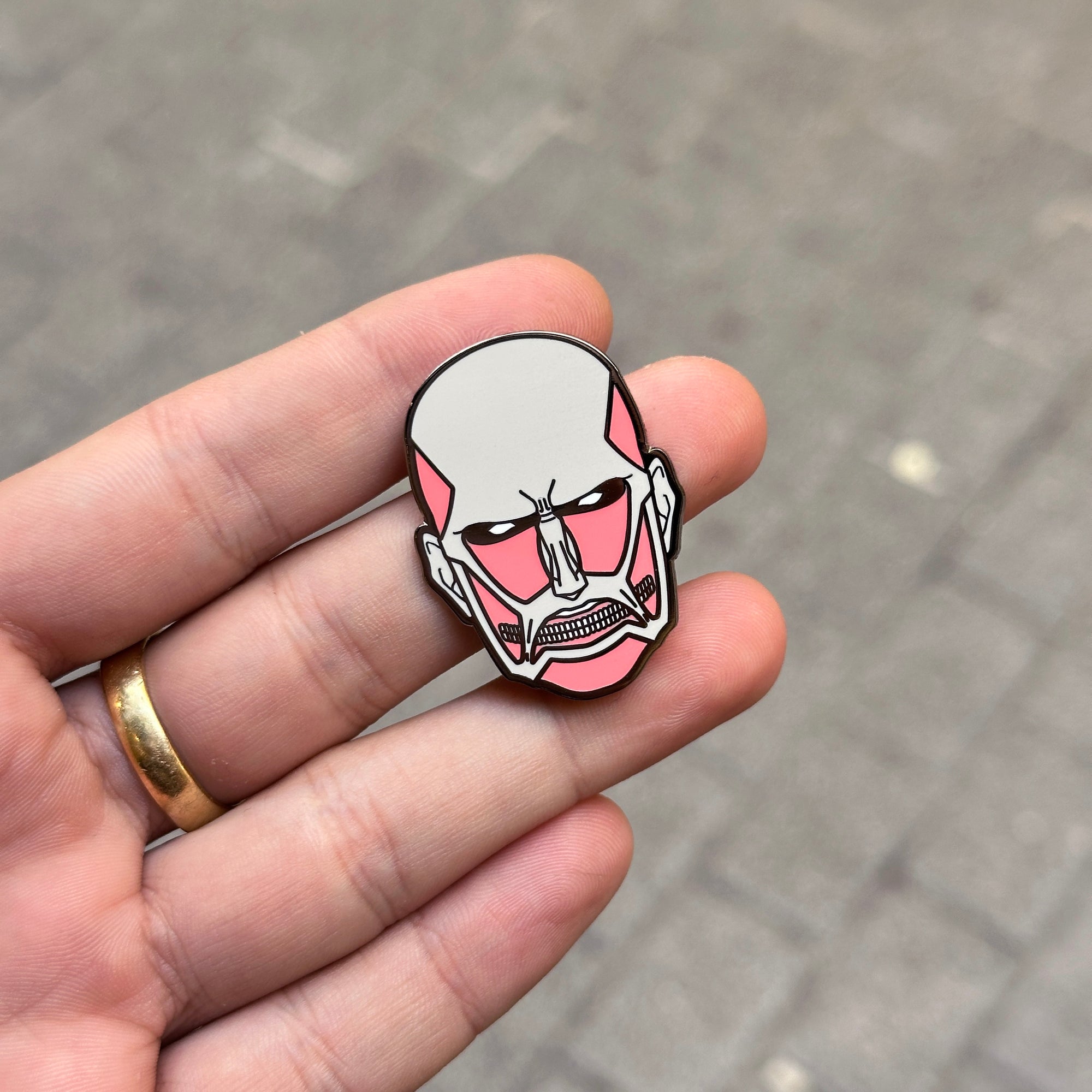 Colossal Titan Enamel Pin