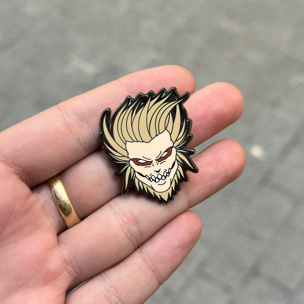 Jaw Titan Enamel Pin