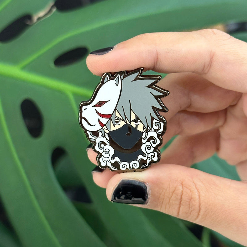 kakashi hatake anbu naruto itachi jiraiya anime manga enamel pin otaku cosplay merch