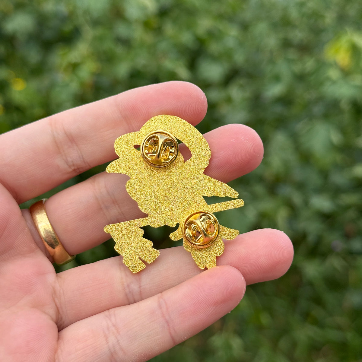 White Crow Enamel Pin