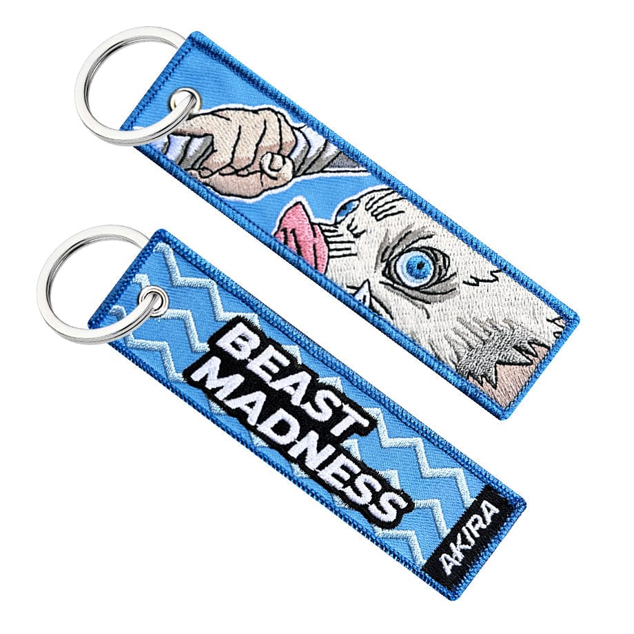 inosuke hashibira anime manga demon slayer kimetsu no yaiba keychain keytag jet tag key