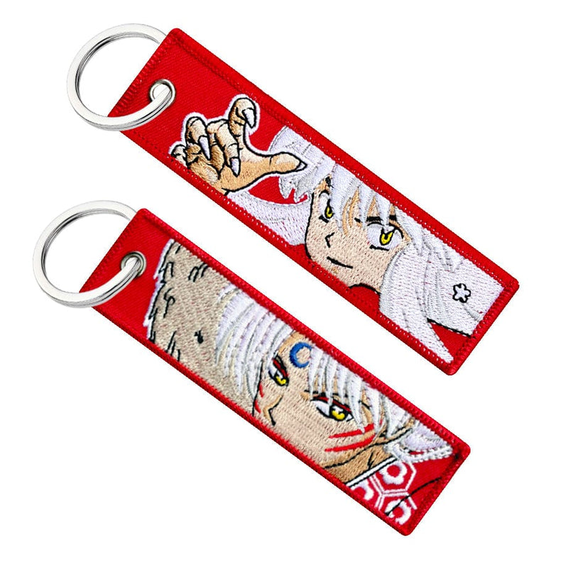 inuyasha sesshomaru keychain keytag jet tag anime manga